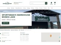 Website Screenshot Sportsman's Warehouse