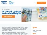 Website Screenshot Bloomingdale Currency Exchange