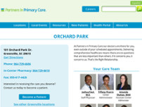 Partners in Primary Care website screenshot