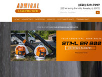Screenshot for http://www.admirallawnmower.com