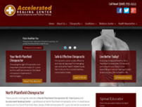 Accelerated Healing Center website screenshot