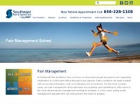 Southeast Pain and Spine Care - Union website screenshot