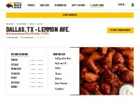 Website Screenshot Buffalo Wild Wings