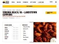 Website Screenshot Buffalo Wild Wings