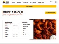 Website Screenshot Buffalo Wild Wings