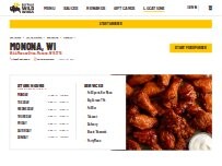 Website Screenshot Buffalo Wild Wings