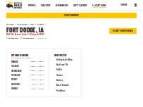 Website Screenshot Buffalo Wild Wings