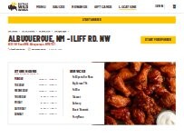 Website Screenshot Buffalo Wild Wings