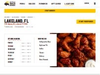 Website Screenshot Buffalo Wild Wings