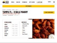 Website Screenshot Buffalo Wild Wings