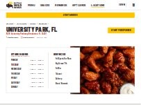 Website Screenshot Buffalo Wild Wings