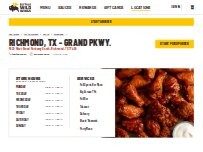 Website Screenshot Buffalo Wild Wings