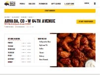 Website Screenshot Buffalo Wild Wings