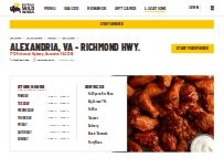 Website Screenshot Buffalo Wild Wings