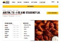 Website Screenshot Buffalo Wild Wings