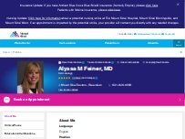 Website Screenshot Alyssa Feiner, MD