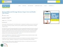 Website Screenshot SMH Urgent Care Center at Heritage Harbour