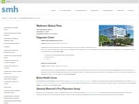 Website Screenshot SMH Laboratory and Radiology Services at Waldemere Medical Plaza