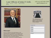 Screenshot for http://www.johngrilllaw.com