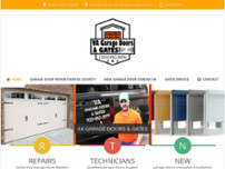 VA Garage Doors & Gates website screenshot