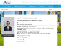 David Ritterband, MD website screenshot