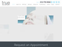 True Skin Care Center website screenshot