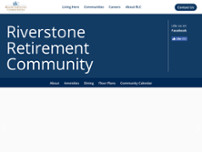 Riverstone Retirement Community website screenshot