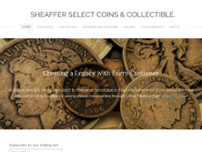 Sheaffer Select Coins & Collectibles website screenshot