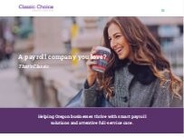 Website Screenshot Classic Choice Payroll Solutions