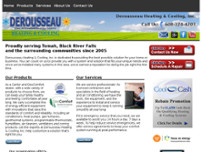 Screenshot for http://www.derousseauheatcool.com/
