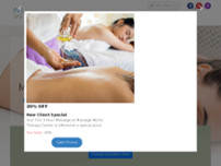 Massage Works Therapy Center website screenshot