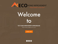 Eco Home Improvement & Remodeling - Construction Company website screenshot