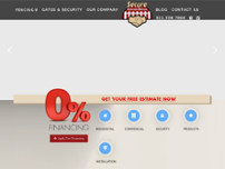 Secure Fence and Rail website screenshot