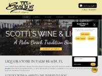 Website Screenshot Scotti's Wines & Liquors