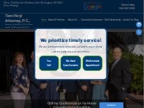 Website Screenshot Tom Hoyt - Attorney  P.C.