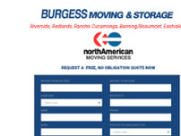Burgess Moving & Storage website screenshot
