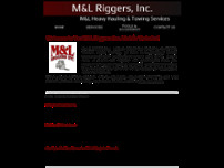 M&L Heavy Hauling and Towing website screenshot