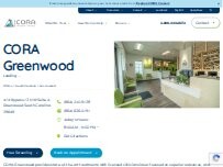 Website Screenshot CORA Physical Therapy Greenwood