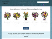 Glendale Florist website screenshot