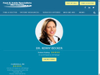 Screenshot for https://www.footandankle-usa.com/provider/dr-kerry-becker