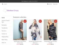 Clothes Crazy website screenshot