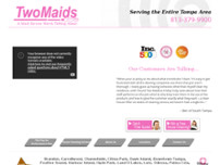 Two Maids & A Mop Tampa website screenshot