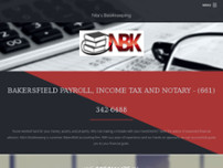 Nila's Bookkeeping website screenshot