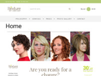 Salon Texture website screenshot