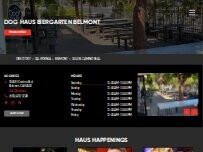 Website Screenshot Dog Haus Biergarten
