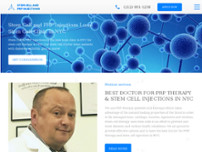 Stem Cell Therapy website screenshot