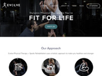 Evolve Physical Therapy website screenshot