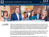 Heninger Garrison Davis, LLC website screenshot