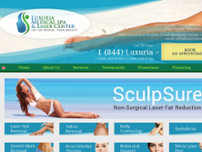 Screenshot for http://www.luxuriamedspa.com