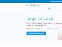 Oceana Vein Specialists website screenshot